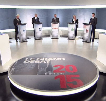 Extrait du débat des chefs fédéraux 2015.